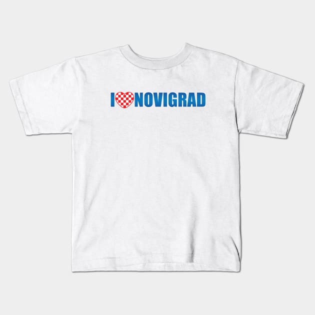 I Lovi Novigrad Kids T-Shirt by Marina Curic